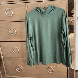 Elegant Sage Long Sleeve Women's Top